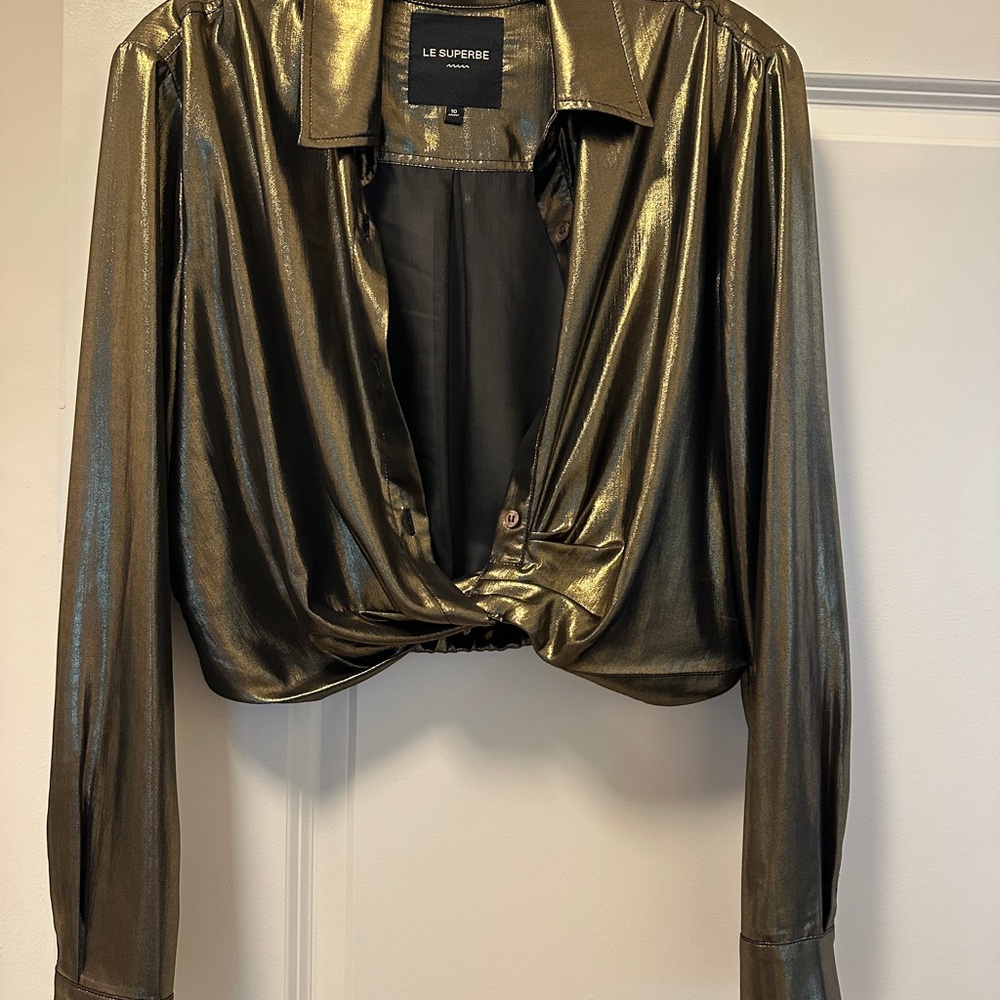 Metallic Gold Blouse